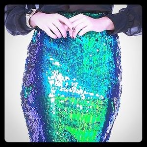 Mermaid sequined skirt
